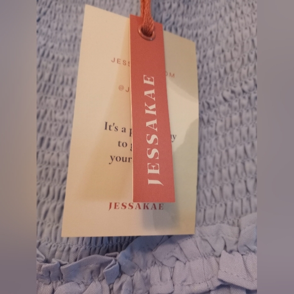 JessaKae Blue Long Dress S .L New - Picture 8 of 13
